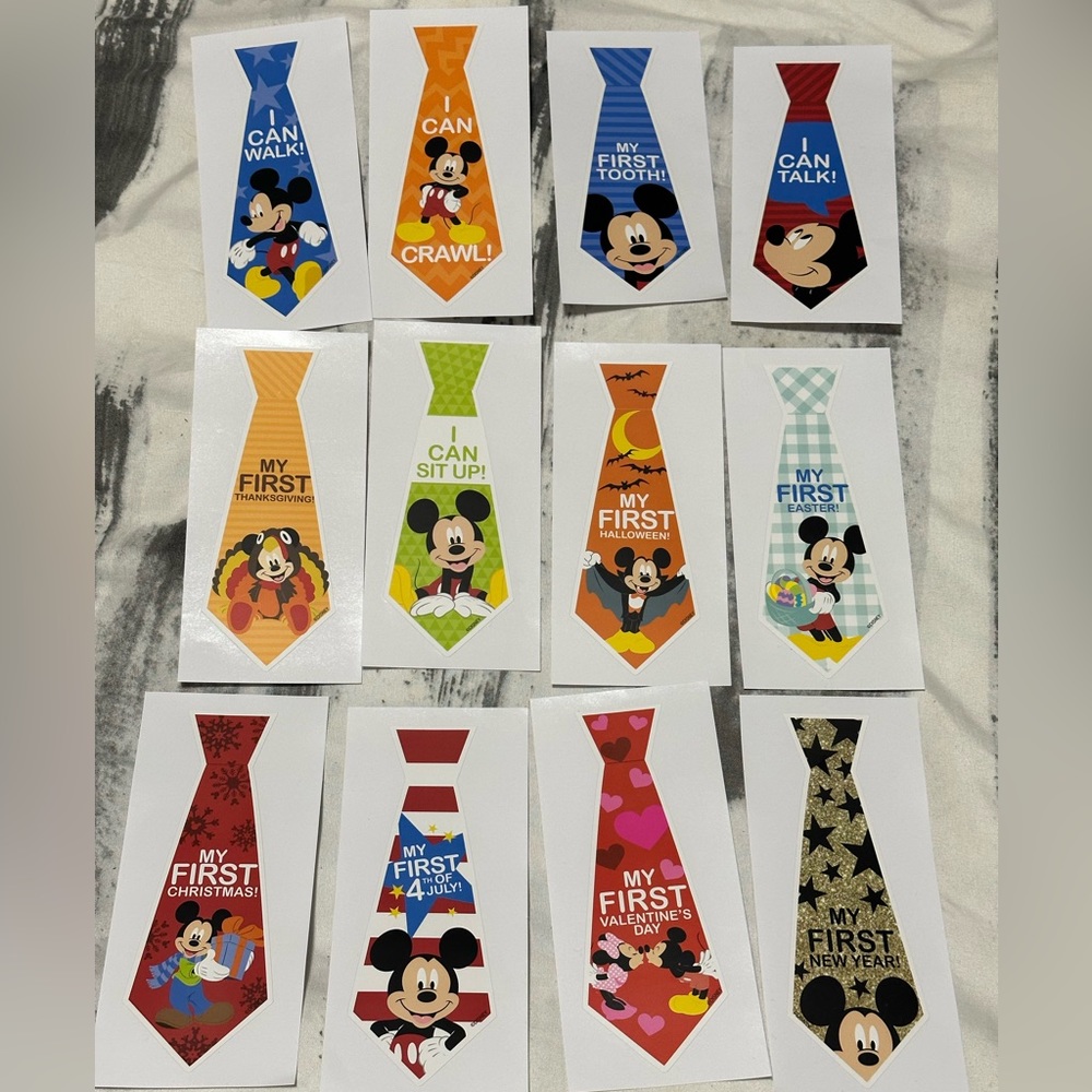 MY FIRST .. Baby Tie Stickers For Clothes